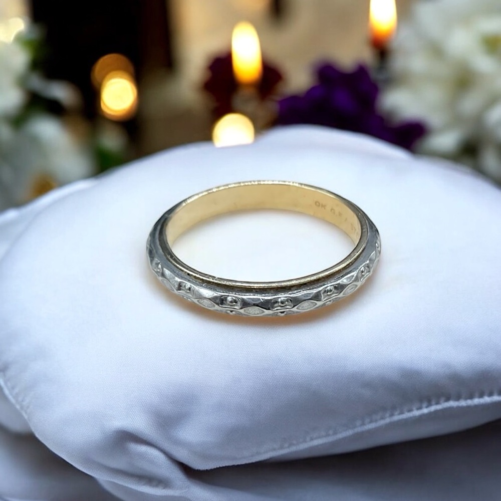 🌺Vintage Vargas Gold Filled & Sterling Ring/Band